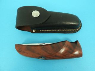 Gerber,  Portland,  Or.  Folding Hunter Walnut Lockback Knife,  C.  1966 - 1976