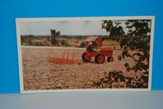 (m333) Vintage Color Postcard,  Rppc,  Model C Allis Chalmers Tractor