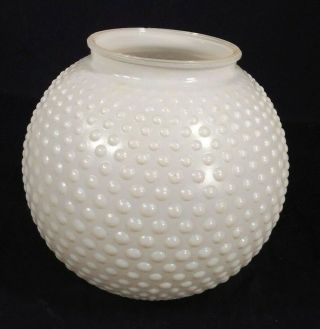 Vintage Mid Century Milk Glass Hobnail Globe Light Shade