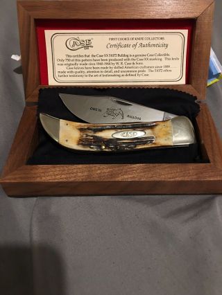 Bulldog Case Xx Knife Stag (with Certificate,  Wooden Box