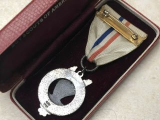 Boy Scout Explorer Silver Award Medal Sterling 3