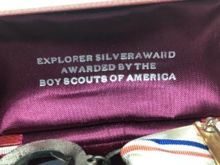 Boy Scout Explorer Silver Award Medal Sterling 5