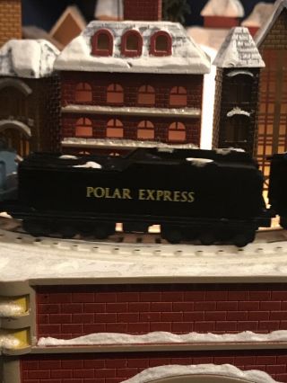 RARE Hallmark Polar Express Table Top Christmas Train Tree Decoration COMPLETE 3