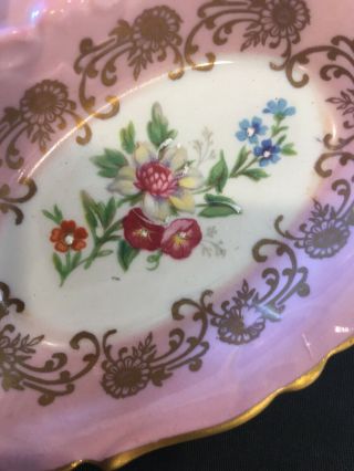 Vintage Hand Painted Pate de Limoges Couleuvre France Porcelain Divided Dish 6