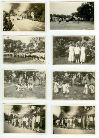 C1930s China Chinese Mission School Sports - Related Photos - Likely Near Peking