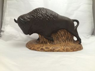 Albertas Mold 1982 Buffalo Bison Ceramic Figurine
