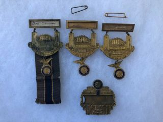 1922 4th American Legion National Convention Medal Set Complete