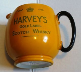 Harvey’s Gold Label Scotch Whisky Water Jug.  Approximately 4 3/4 " Tall.