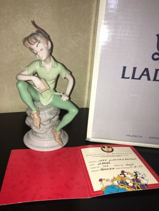 Lladro Figurine 7529 Disney Limited Edition Peter Pan - And