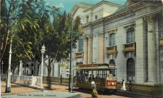 Vintage Postcard Palacio De Justicia Caracas Venezuela
