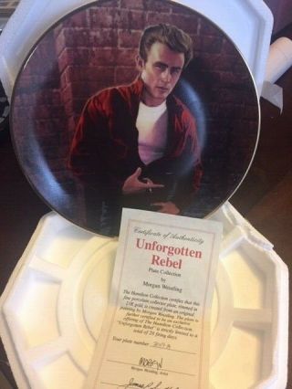 James Dean Unforgotten Rebel Limited Edition Plate