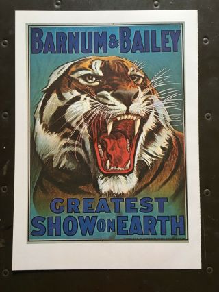 Vtg Circus Print Posters 11”x15” Barnum & Bailey Miller Bros And Arlington West
