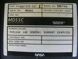 Flown NASA Space Shuttle/Spacelab Astronaut GRID Personal Laptop Computer 11