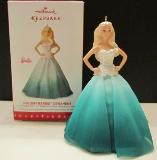 2016 Hallmark Holiday Barbie Ornament,  Inspired By The 2016 Holiday Barbie Doll