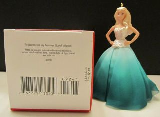 2016 Hallmark Holiday Barbie Ornament,  Inspired by the 2016 Holiday Barbie Doll 3