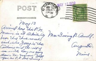Collingswood NJ High School in 1932 Postcard 2