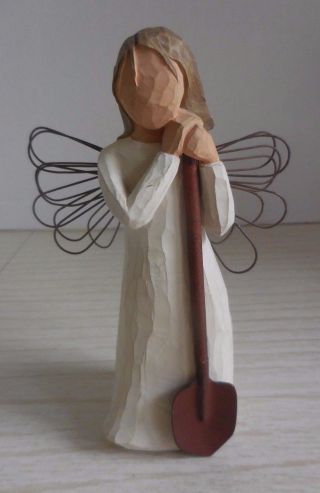 Willow Tree Angel Of The Garden Girl Holding Shovel Figurine Susan Lordi Demdaco