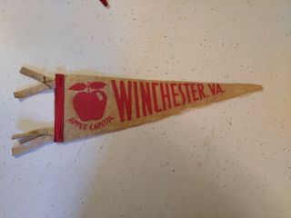 Winchester Virginia Vintage Pennant From The 50 