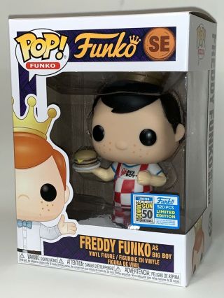 Funko Fundays 2019 Freddy Funko Bob’s Big Boy Pop Figure Sdcc,  Protector