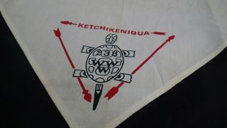 Vintage BSA Boy Scouts Ketchikeniqua Lodge 238 Neckerchief 3