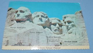 Mt.  Rushmore National Memorial,  Black Hills,  Sd South Dakota,  Posted Postcard