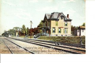 Roselle Park,  Nj Lehigh Valley Railroad Station @ 1907 - 10