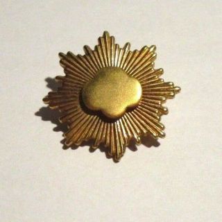 Girl Scout Gold Award Pin 1/10 10k Gold Filled Retired Rounded Trefoil Style