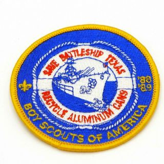 Save Battleship Texas Boy Scout Of America Patch 