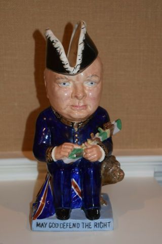 Toby Jug Of Winston Churchill As Lord Of The Admiralty By Royal Staffordshire