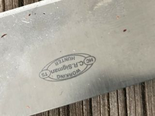 C.  R.  Sigman Custom made Hunter knife 6