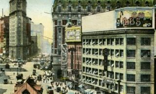 Color litho pc Longacre Square (Times Square),  York City ca.  1915 2