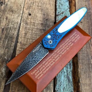 Pro Tech Custom Knife Newport Collector Investor Bruce Shaw Mosaic Protech