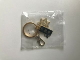 California Highway Patrol CHP Key Ring keychain CA state police w/ 3 charms 2
