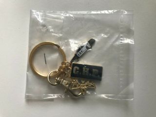 California Highway Patrol CHP Key Ring keychain CA state police w/ 3 charms 4