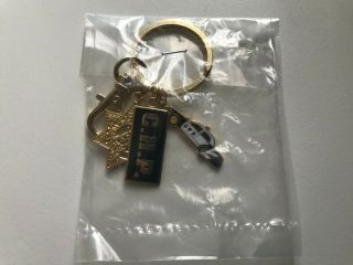 California Highway Patrol CHP Key Ring keychain CA state police w/ 3 charms 5