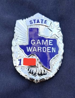 Texas Game Warden Badge Parks Wildlife Fish Game Conservation Fishing Hunting