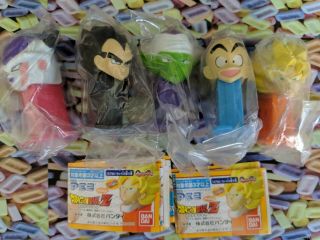 Pez Dragon Ball 1 - Bandai Mini Dispensers From Japan - Set Of 5 - In Bags