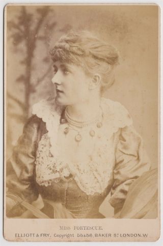 Stage Cabinet - May Fortescue,  Actress/singer In D 