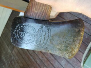 Plumb Champion Axe With Handle And Embossing.