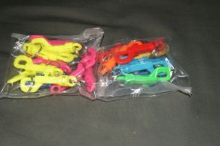 2 Bags Of 12 (24 Total) Plastic Belt Key Clips / Key Chains -