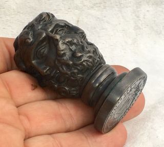 ANTIQUE 19th CENTURY BRONZE 6 FACED DESK SEAL IMPERIAL EAGLE CUSSET VICHY FRANCE 4