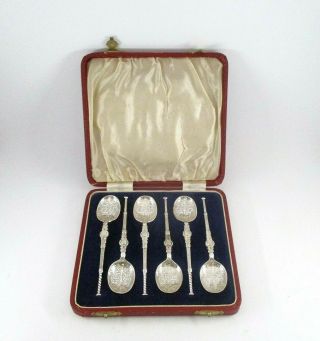 Set Of 6 William Suckling Ltd Sterling Silver Anointing Demitasse Spoon Replicas