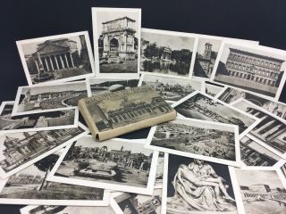 Circa 1930s Rome Vintage Postcard Booklet 29 Images Italy