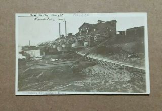 Tombstone Consolidated Mines,  Tombstone,  Az. ,  Rppc,  1910