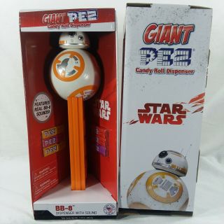 Star Wars Bb - 8 Giant Pez Candy Roll Dispenser With Sound Star Wars Great Gift