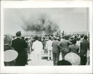1955 Columbus Memorial Lighthouse Monument Atomic Energy Explosive Photo 8x10