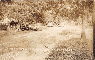 E72/ Collier West Virginia Rppc Postcard Street Scene 1912 Flood Disaster