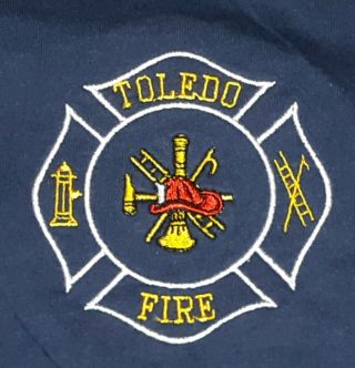 Toledo Ohio Firefighter Rescue Retiree Fire Department Polo Shirt Fireman Truck