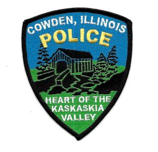 Illinois - Covered Bridge - Cowden Police Dept - Heart Of Kaskaskia Valley -