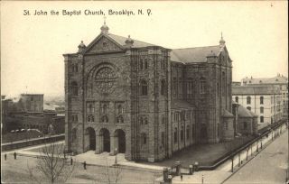 St John The Baptist Church Brooklyn York City Ny C1910 Rotograph